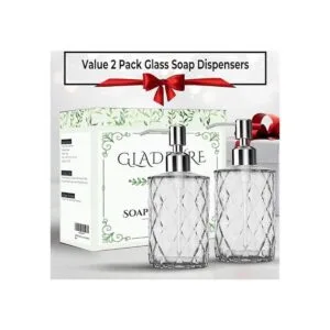 GLADPURE 2 dispensadores de jabón para manos recargables
