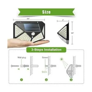 TMANGO Luces solares para exteriores 100 LED3 modos de_6