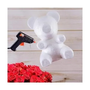 Oso de peluche de espuma con forma de nariz plana de