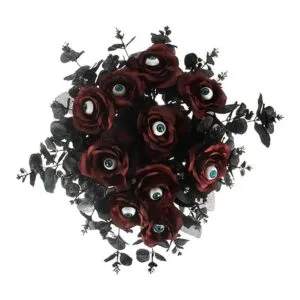 Tinsow 5 tallos de eucalipto artificiales negros ramas de