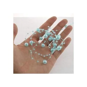 Eoutstanding Guirnalda de perlas artificiales 98.4 ft_5