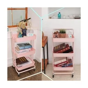 Piowio Carrito rodante de 3 niveles organizador