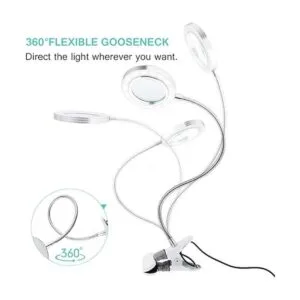 JimKing Lupa lámpara de escritorio de luz de tatuaje luz