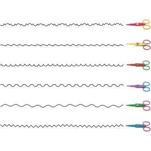 Juego de 12 tijeras creativas y perforadoras findTop para