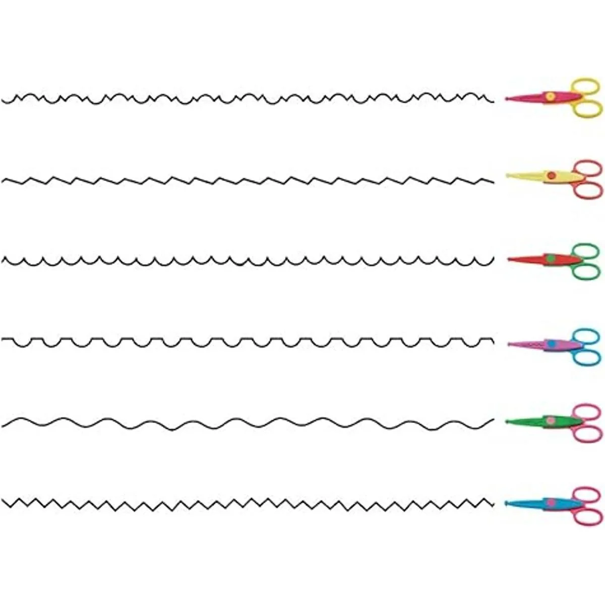 Juego de 12 tijeras creativas y perforadoras findTop para