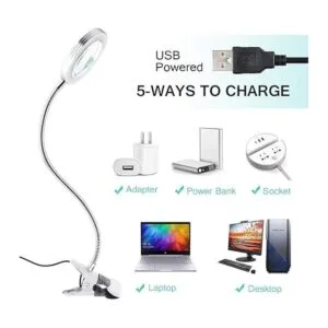 JimKing Lupa lámpara de escritorio de luz de tatuaje luz