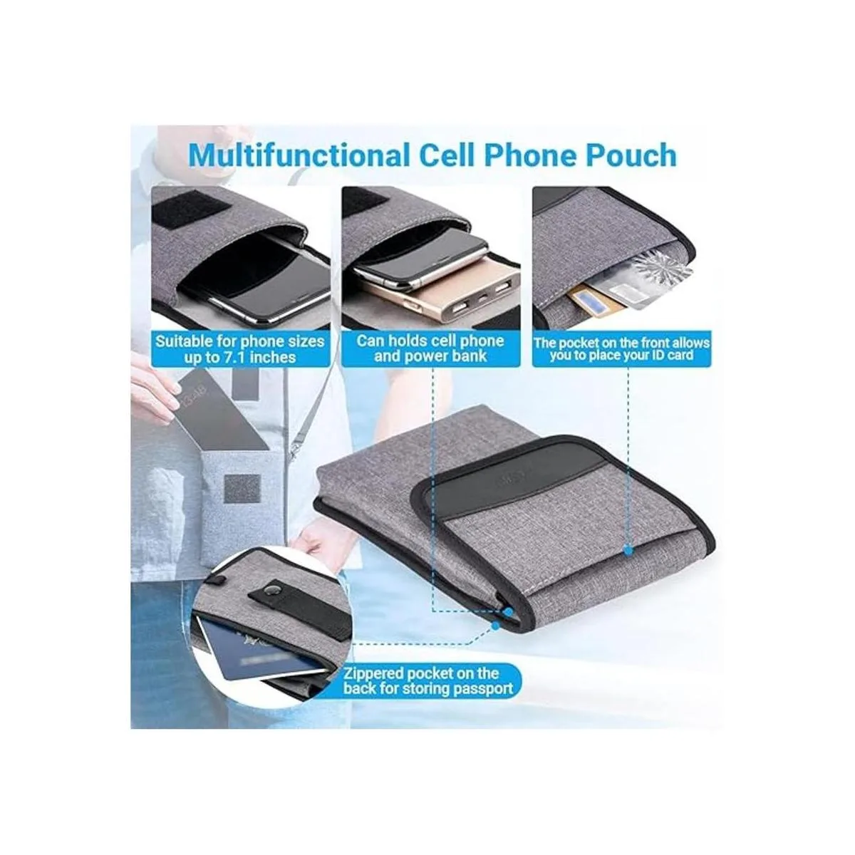 KIWIFOTOS Bolsa de viaje para teléfono celular bolsa_3