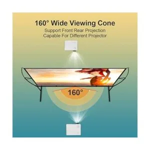 Pantalla de proyector con soporte plegable portátil de 100_3