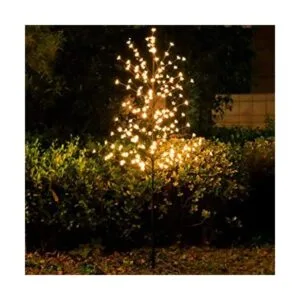 Snokip 6Ft 208 LED Lighted Cherry Blossom Tree Decorate_1