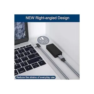 Itramax Cable de extensión USB C de ángulo recto de 0.66_2