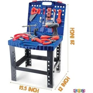 Play22 Juego de 76 bancos de trabajo para niños juego de_6