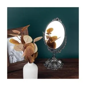 Feyarl Espejo de maquillaje vintage de 11.2 pulgadas