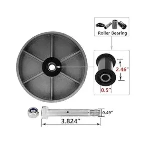 Syration Rueda de hierro fundido de acero resistente caja_2