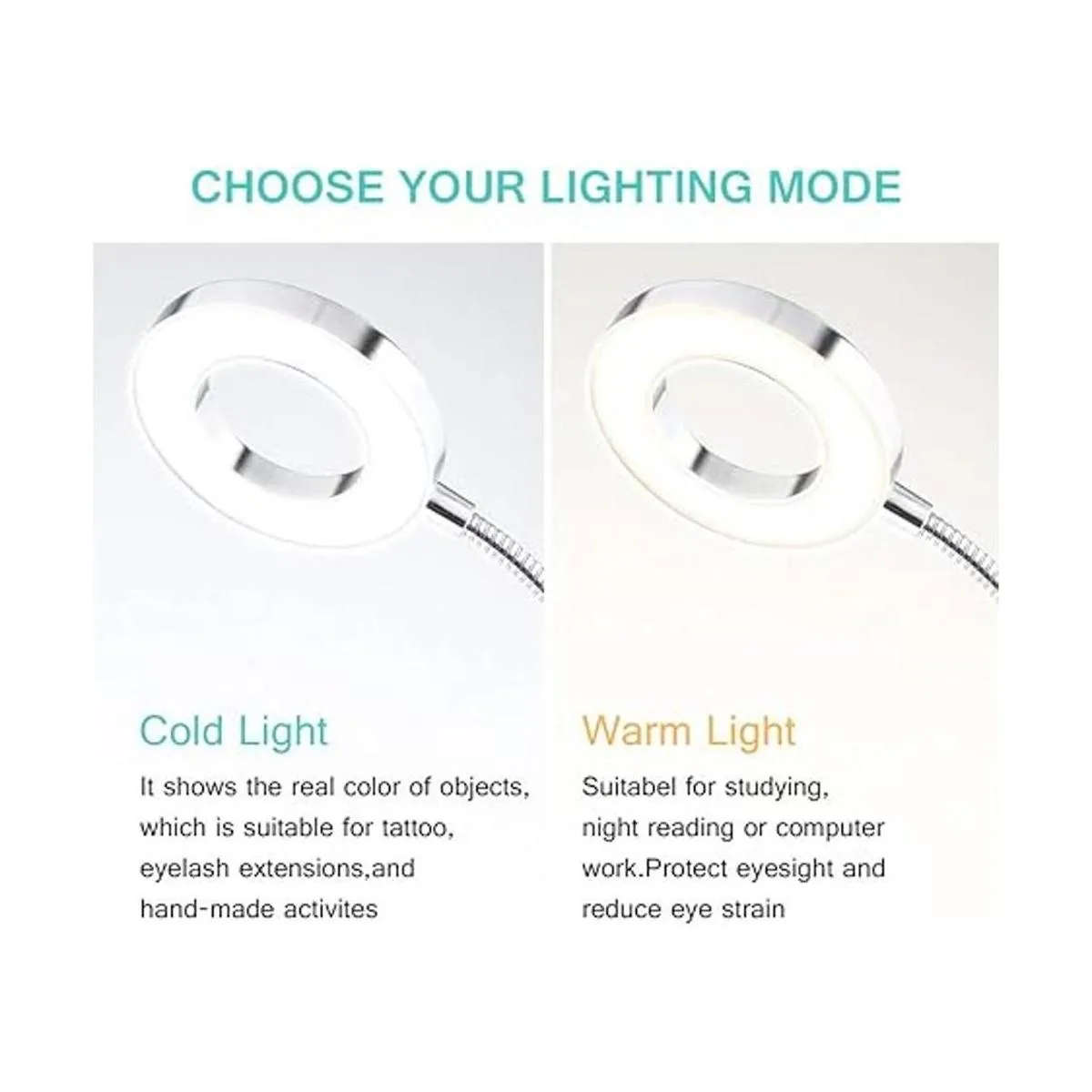 JimKing Lámpara de escritorio con luz de tatuaje luz de_3