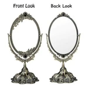 Feyarl Espejo de maquillaje vintage de 11.2 pulgadas