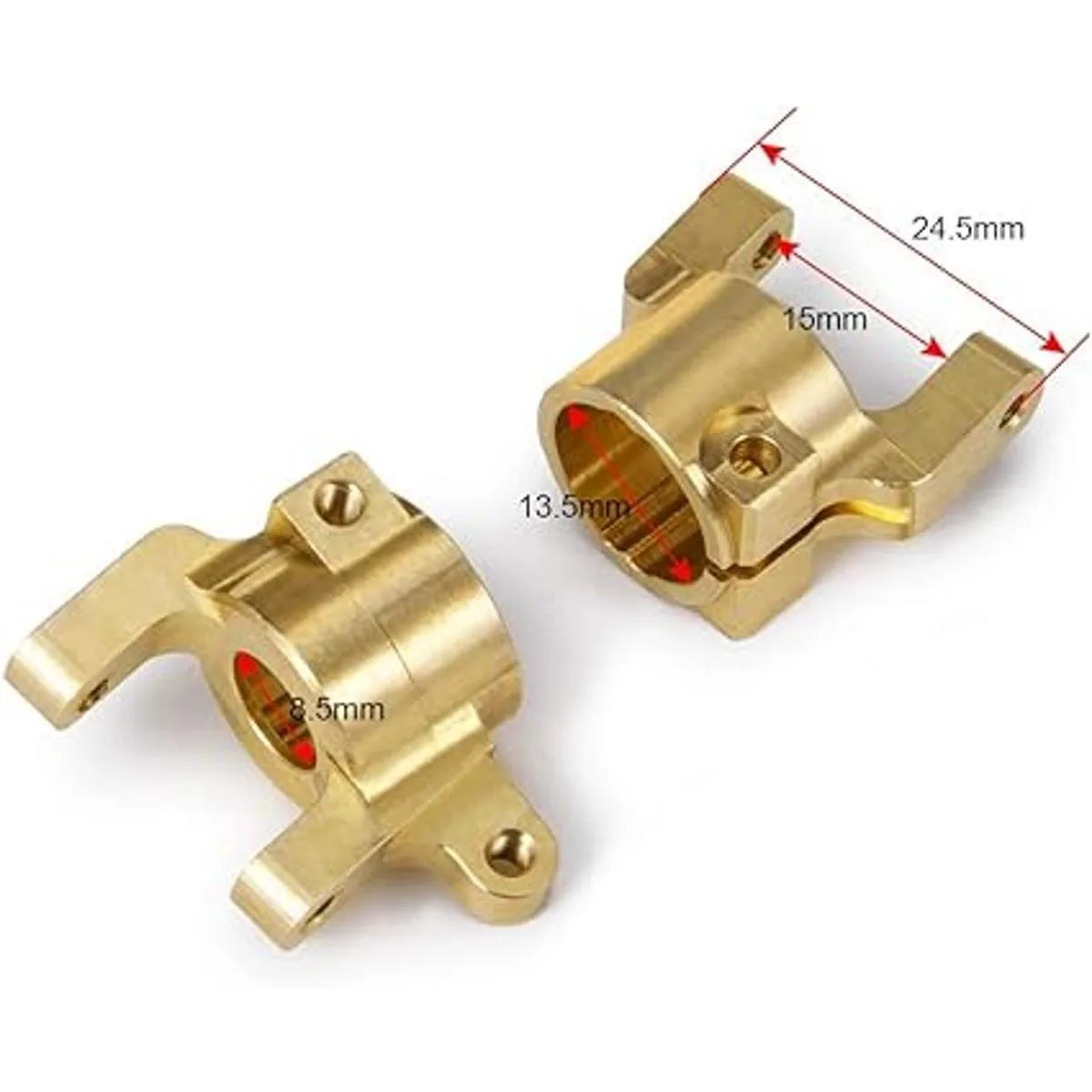 1 par de pesas de latón para eje delantero de coche CHub