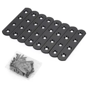 Sumnacon 8 piezas de placa plana de acero inoxidable