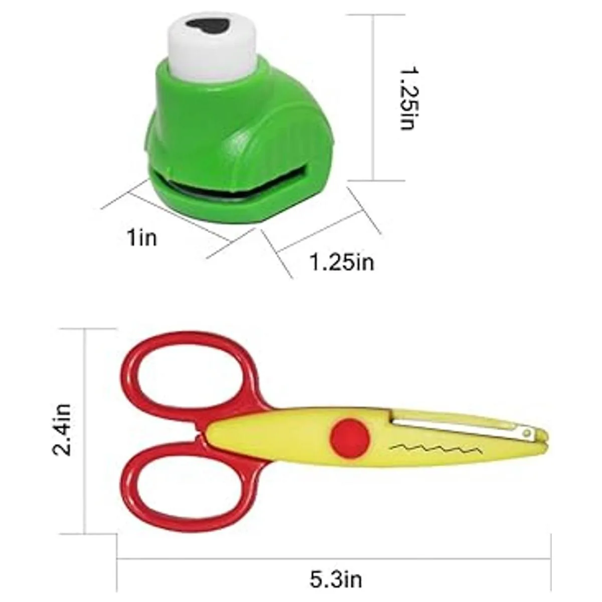 Juego de 12 tijeras creativas y perforadoras findTop para