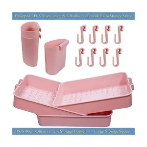 Piowio Carrito rodante de 3 niveles organizador