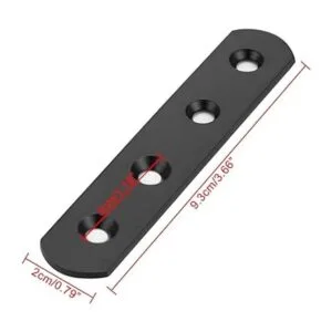 Sumnacon 8 piezas de placa plana de acero inoxidable