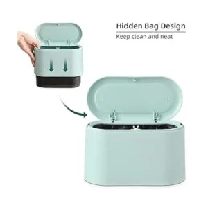SUBEKYU Mini cubo de basura de 0.4 galones con tapa para_3