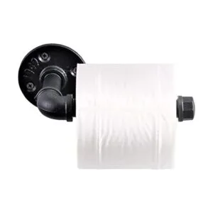 Soporte de papel higiénico de estilo industrial tubo de_1