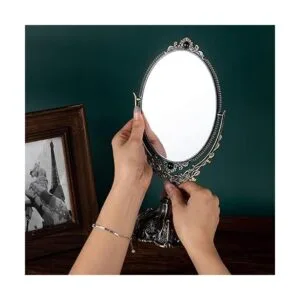 Feyarl Espejo de maquillaje vintage de 11.2 pulgadas