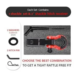 AUTOBOTS Receptor de enganche de remolque de 2 pulgadas_2