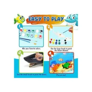 FUNZBO Juego de pintura de animales marinos del océano