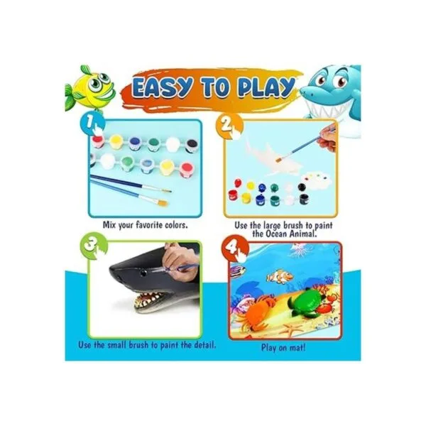 FUNZBO Juego de pintura de animales marinos del océano