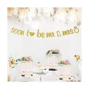 Soon To Be Mr Mrs Banner Cartel para despedida de_3