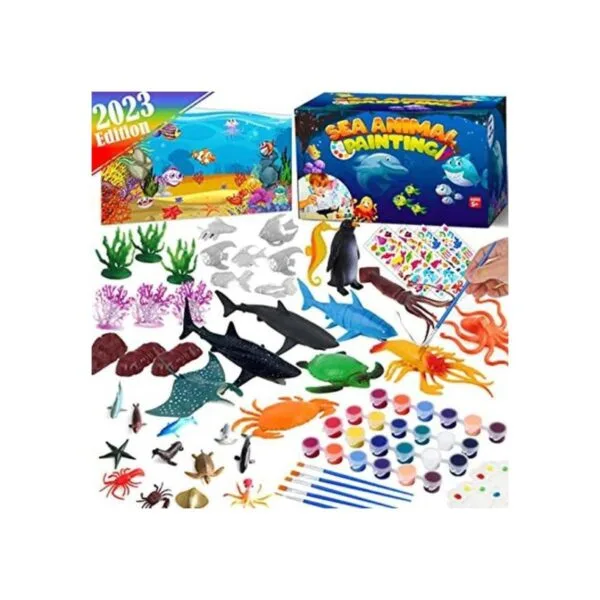FUNZBO Juego de pintura de animales marinos del océano