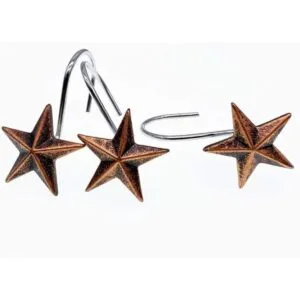 CHICTIE Star Ganchos para cortina de ducha juego de 12_3
