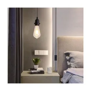 HESSION Paquete de 2 luces colgantes con enchufe de 15_4