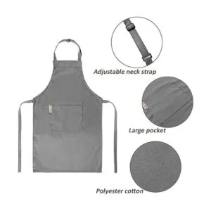 Juego de delantal infantil con gorro de chef ajustable