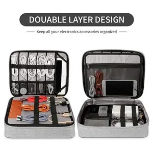 HOLIMET Bolsa organizadora de cables bolsa de accesorios