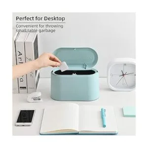 SUBEKYU Mini cubo de basura de 0.4 galones con tapa para_4