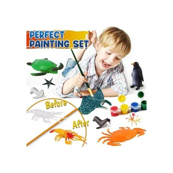 FUNZBO Juego de pintura de animales marinos del océano