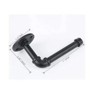 Soporte de papel higiénico de estilo industrial tubo de_4