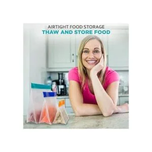 Bolsas reutilizables de silicona Ziplock para_5