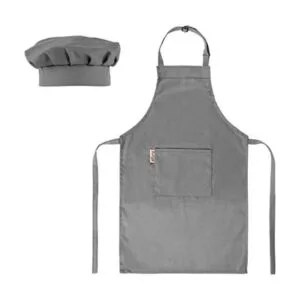 Juego de delantal infantil con gorro de chef ajustable