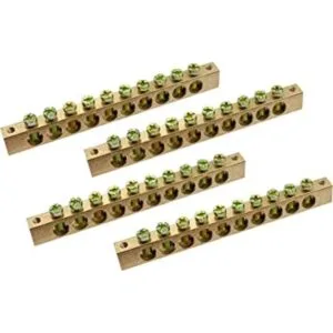 LBY 4 barras de tierra de cobre de 3.9 x 0.3 x 0.6 in 10_1