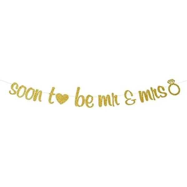 Soon To Be Mr Mrs Banner Cartel para despedida de_1