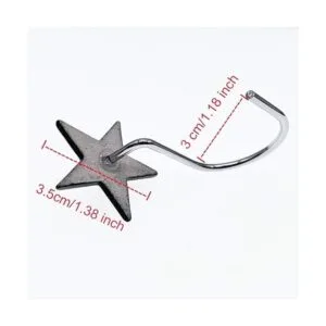 CHICTIE Star Ganchos para cortina de ducha juego de 12_4