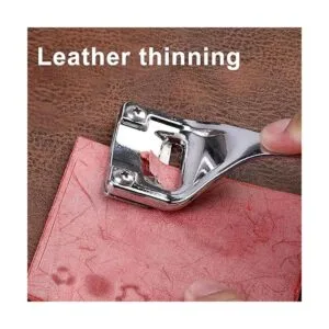 Skiver de cuero plateado bisel de seguridad kit de