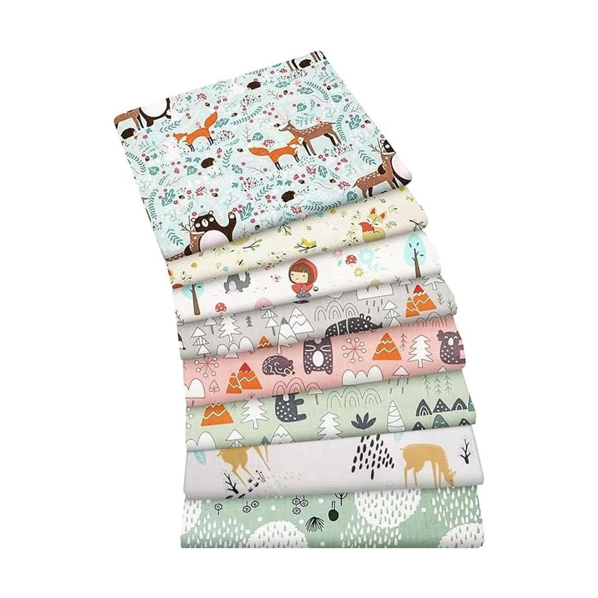 Aubliss 8 paquetes de tela gruesa de 100 algodón de 20 x_1