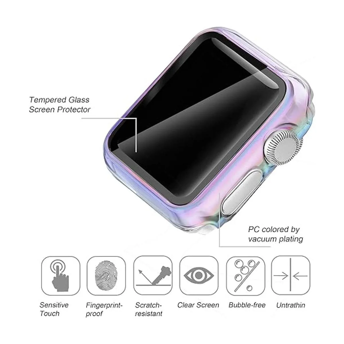 Secbolt Funda compatible con Apple Watch de 1.496 in con_3