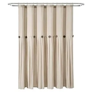 Lush Decor 16T005779 Cortina de ducha de lino oscuro 72_6