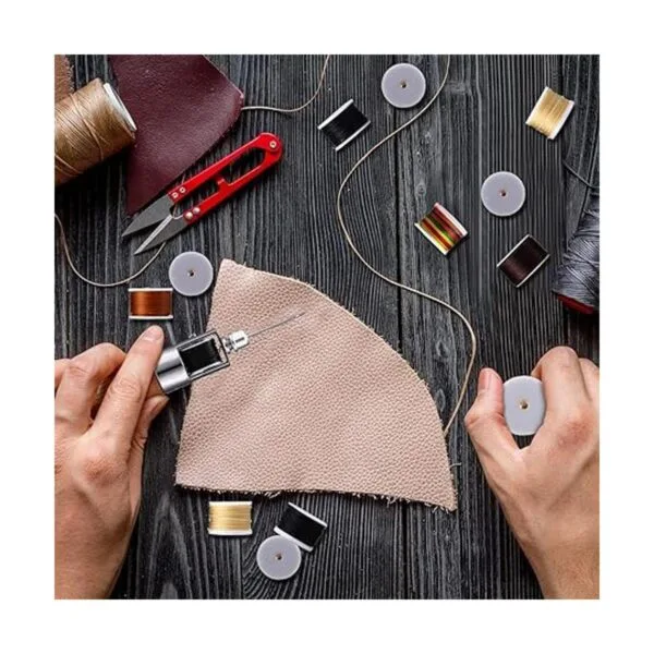 Kit de punzón de costura de cuero de 12 piezas con juego
