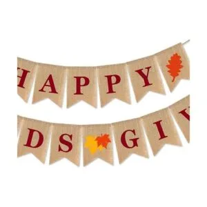 Guirnalda decorativa de arpillera de SWYOUN con diseño de_3